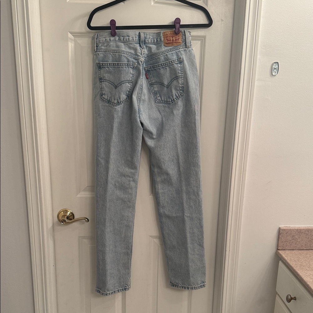 Levi's Women's Denim Straight Leg Jeans - Picture 3 of 4